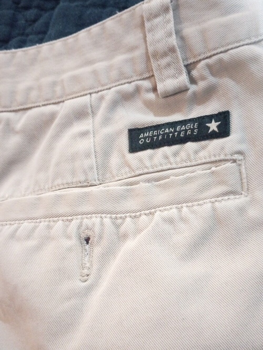 American Eagle Outfitters Men’s Flat Front Pleated Shorts - Light Beige - Picture 5 of 5